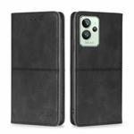 For OPPO Realme GT2 Pro Cow Texture Magnetic Horizontal Flip Leather Phone Case(Black)