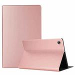 For Lenovo Tab M10 Plus 10.6 3rd Gen 2022 Voltage Craft Texture TPU Flip Leather Tablet Case(Rose Gold)