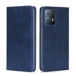 For vivo iQOO U5 5G Cow Texture Magnetic Horizontal Flip Leather Phone Case(Blue)