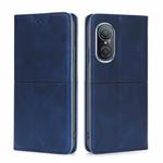 For Huawei Nova 9 SE 4G Cow Texture Magnetic Horizontal Flip Leather Phone Case(Blue)