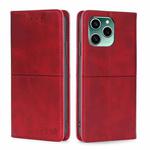 For Honor 60 SE Cow Texture Magnetic Horizontal Flip Leather Phone Case(Red)