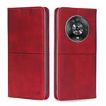 For Honor Magic4 Cow Texture Magnetic Horizontal Flip Leather Phone Case(Red)