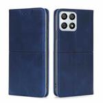 For Honor X30i Cow Texture Magnetic Horizontal Flip Leather Phone Case(Blue)