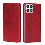 For Honor X30i Cow Texture Magnetic Horizontal Flip Leather Phone Case(Red)