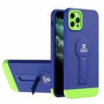 For iPhone 11 Pro Max Small Tail Holder TPU+PC Phone Case (Blue+Green)