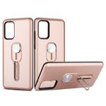 For Galaxy S20+ Shockproof TPU + PC Protective Case with Holder(Rose Gold)