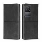 For Xiaomi Redmi K50/K50 Pro Cow Texture Magnetic Horizontal Flip Leather Phone Case(Black)