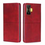 For Xiaomi Redmi K50 Gaming/Poco F4 GT Cow Texture Magnetic Horizontal Flip Leather Phone Case(Red)
