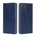 For Xiaomi Redmi Note 11 4G Global/Redmi Note 11S Cow Texture Magnetic Horizontal Flip Leather Phone Case(Blue)