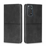 For Xiaomi Redmi Note 11 4G/Redmi Note 11S Global Cow Texture Magnetic Horizontal Flip Leather Phone Case(Black)