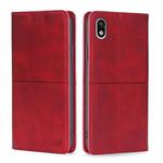 For Sony Xperia ACE III Cow Texture Magnetic Horizontal Flip Leather Phone Case(Red)