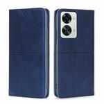 For OnePlus Nord 2T Cow Texture Magnetic Horizontal Flip Leather Phone Case(Blue)