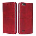 For ZTE Tempo X/Vantage/Z839/N9137 Cow Texture Magnetic Horizontal Flip Leather Phone Case(Red)