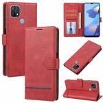 For OPPO A15 / A15S / A35 4G Classic Wallet Flip Leather Phone Case(Red)