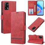 For OPPO A95 4G / A74 4G / F19 Classic Wallet Flip Leather Phone Case(Red)