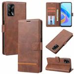 For OPPO A95 4G / A74 4G / F19 Classic Wallet Flip Leather Phone Case(Brown)