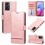 For OPPO A96 5G Classic Wallet Flip Leather Phone Case(Pink)