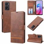 For OPPO A96 5G Classic Wallet Flip Leather Phone Case(Brown)
