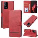 For OPPO K9 Classic Wallet Flip Leather Phone Case(Red)