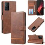 For OPPO K9 Classic Wallet Flip Leather Phone Case(Brown)