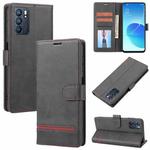 For OPPO Reno6 5G Classic Wallet Flip Leather Phone Case(Black)