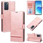 For OPPO Reno6 5G Classic Wallet Flip Leather Phone Case(Pink)