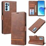 For OPPO Reno6 Pro Classic Wallet Flip Leather Phone Case(Brown)