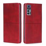 For TCL 30 5G/30+ 5G Cow Texture Magnetic Horizontal Flip Leather Phone Case(Red)