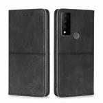 For TCL 30 V 5G/T781S Cow Texture Magnetic Horizontal Flip Leather Phone Case(Black)