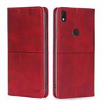 For Alcatel  Axel/Lumos Cow Texture Magnetic Horizontal Flip Leather Phone Case(Red)
