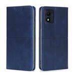 For Alcatel 1B 2022 Cow Texture Magnetic Horizontal Flip Leather Phone Case(Blue)