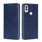 For Kyocera Android One S9 Cow Texture Magnetic Horizontal Flip Leather Phone Case(Blue)