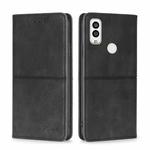 For Kyocera Android One S9 Cow Texture Magnetic Horizontal Flip Leather Phone Case(Black)