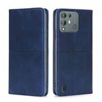 For Blackview A55 Pro Cow Texture Magnetic Horizontal Flip Leather Phone Case(Blue)