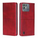 For Blackview A55 Pro Cow Texture Magnetic Horizontal Flip Leather Phone Case(Red)