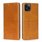 For Blackview A95 Cow Texture Magnetic Horizontal Flip Leather Phone Case(Light Brown)