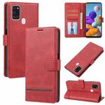 For Samsung Galaxy A21s Classic Wallet Flip Leather Phone Case(Red)