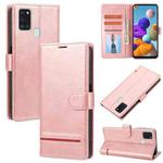 For Samsung Galaxy A21s Classic Wallet Flip Leather Phone Case(Pink)