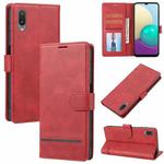 For Samsung Galaxy A02 / M02 Classic Wallet Flip Leather Phone Case(Red)