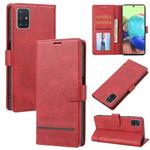 For Samsung Galaxy A51 5G Classic Wallet Flip Leather Phone Case(Red)