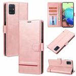 For Samsung Galaxy A71 5G Classic Wallet Flip Leather Phone Case(Pink)