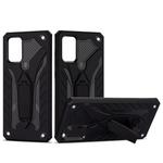 For Galaxy S20+ Shockproof TPU + PC Protective Case with Holder(Black)