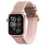 Glitter Starry Sky Watch Band For Apple Watch Ultra 49mm / Series 8&7 45mm / SE 2&6&SE&5&4 44mm / 3&2&1 42mm(Pink)