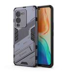 For vivo S15 Pro Punk Armor PC + TPU Phone Case with Holder(Grey)