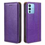 For vivo S12 Pro / V23 Pro Grid Texture Magnetic Flip Leather Phone Case(Purple)