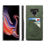 For Samsung Galaxy Note9 Card Slots Full Coverage PU+TPU Phone Case(Green)
