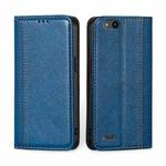 For ZTE Tempo X / Vantage Z839 / N9137 Grid Texture Magnetic Flip Leather Phone Case(Blue)