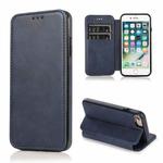 For iPhone SE 2022 / SE 2020 / 8 / 7 Card Slots Flip Leather Phone Case(Blue)