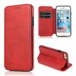 Card Slots Flip Leather Phone Case For iPhone 6 Plus / 6s Plus(Red)