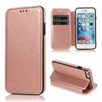 Card Slots Flip Leather Phone Case For iPhone 6 Plus / 6s Plus(Rose Gold)